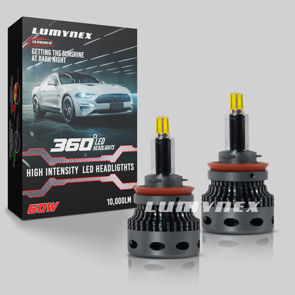 bombillas led 360 grados lumynex para carro, luz de un contacto 12v DC, 45w de potencia y 7,500 lúmenes por bombilla