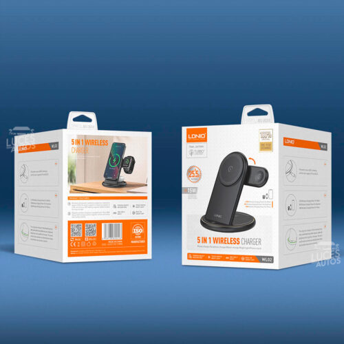 CARGADOR WIRELESS LDNIO 5 EN 1 WL02 - Imagen 5