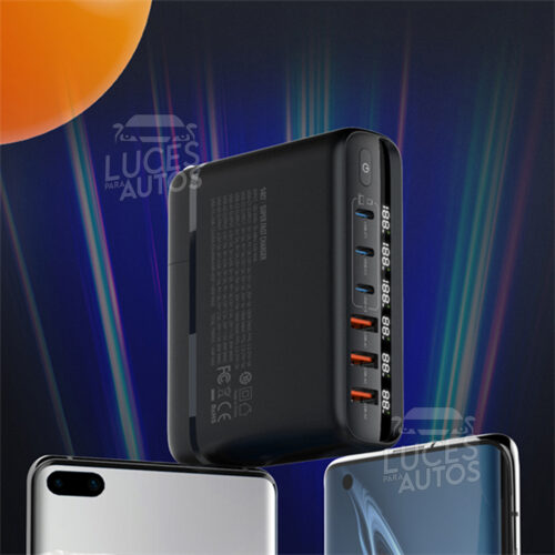 PUERTO DE CARGA USB Y TIPOC 140W LDNIO A6140C - Imagen 4