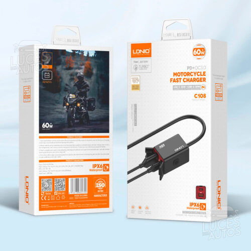 CARGADOR DE CELULAR LDNIO PARA MOTO C108 - Imagen 7