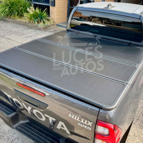 COBERTOR TRIFOLD DESLIZABLE PARA TOYOTA HILUX 15-24