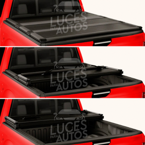 COBERTOR TRIFOLD DESLIZABLE PARA FORD RANGER XLT 2024 - Imagen 4